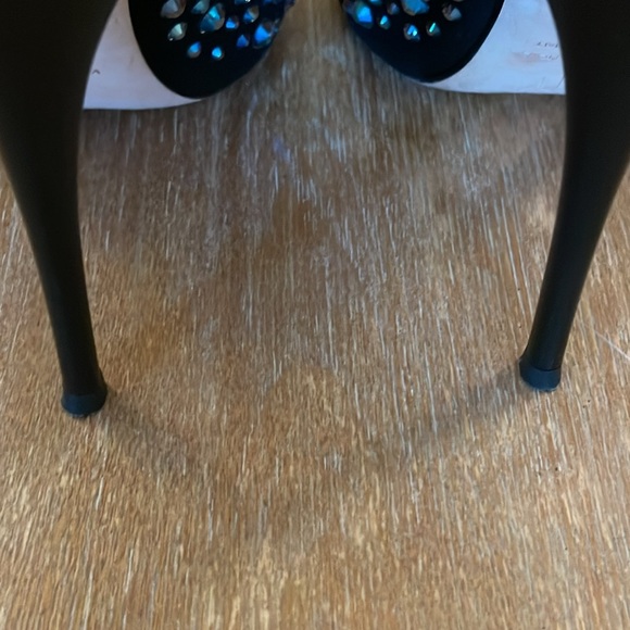 Giuseppe Zanotti Strass Peep-Toe Heels - Size 37 - Picture 4 of 10
